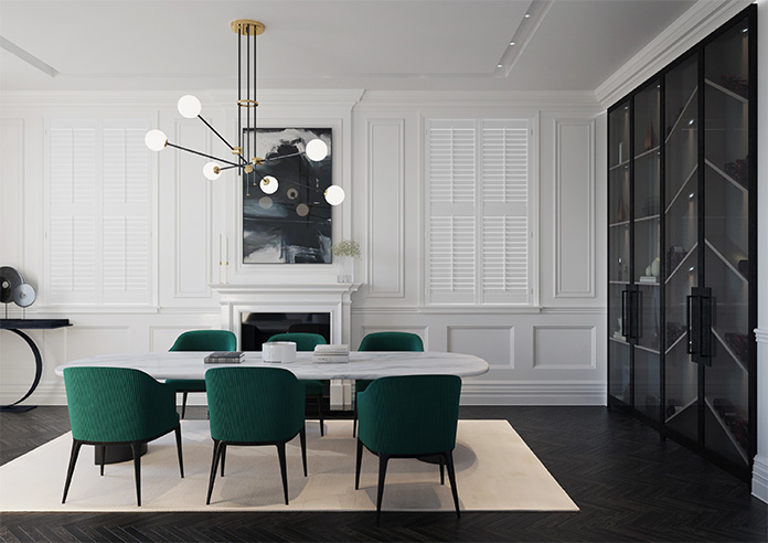Bromley, True White - Full Height Plantation Shutter - Image 9